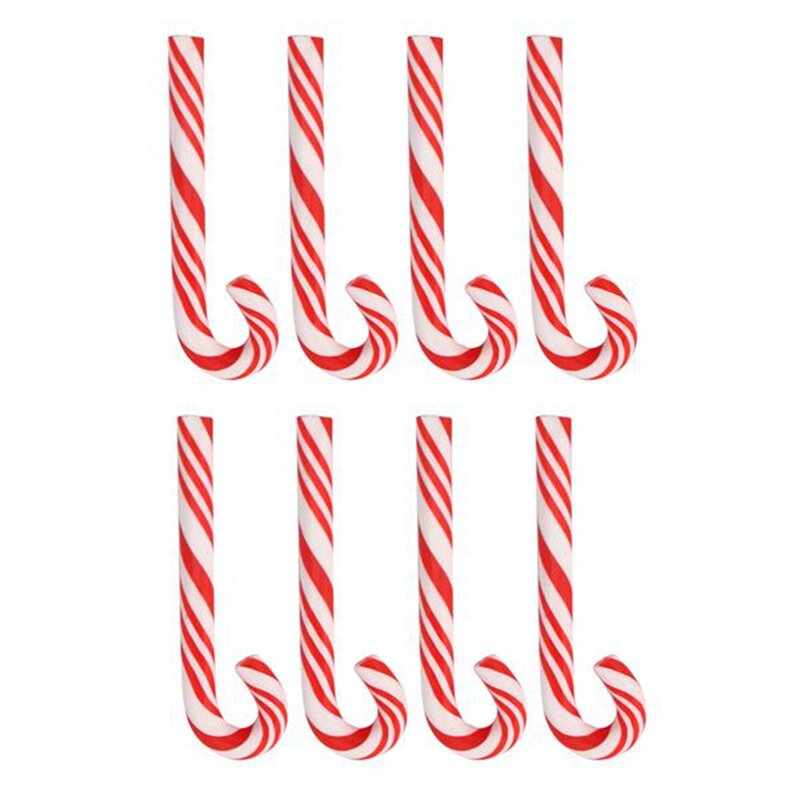 100 шт красно-белые ручной работы рождественские конфеты трости миниатюрные конфеты домашний декор глина конфеты трость
