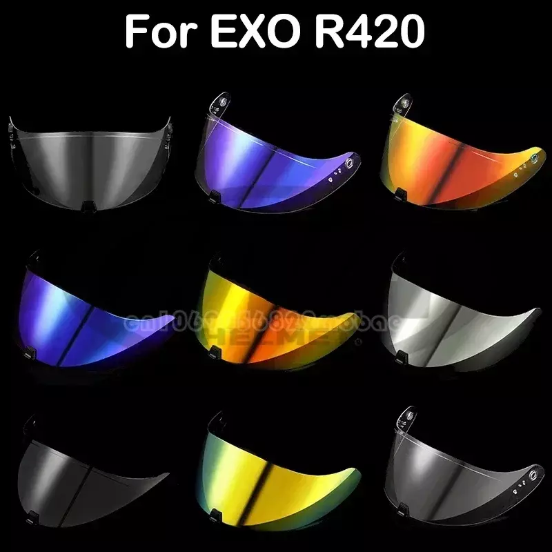 Helm EXO-R420 Capacete, Aksesoris helm lensa Visor pelindung wajah penuh Anti-UV SCORPION EXO-R420 Casco Moto