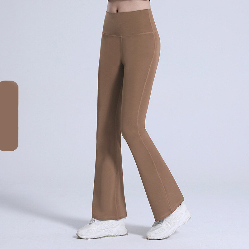 2024 Women Flare Pants Leggings Slim High Waist Solid Sports Gym Flare Pants Fashion Casual Streetwear Elastic Butt Lift pant