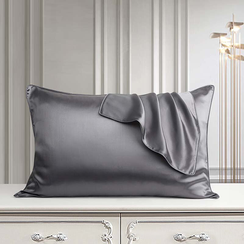 Sarung bantal sutra asli, penutup bantal melindungi rambut kulit sarung bantal mewah dekorasi tempat tidur rumah