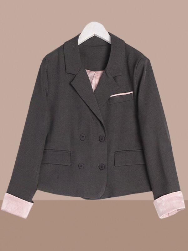 Chaqueta de traje con botones Retro para mujer, chaqueta holgada de estilo nacional con costuras, primavera y otoño, novedad de 2024