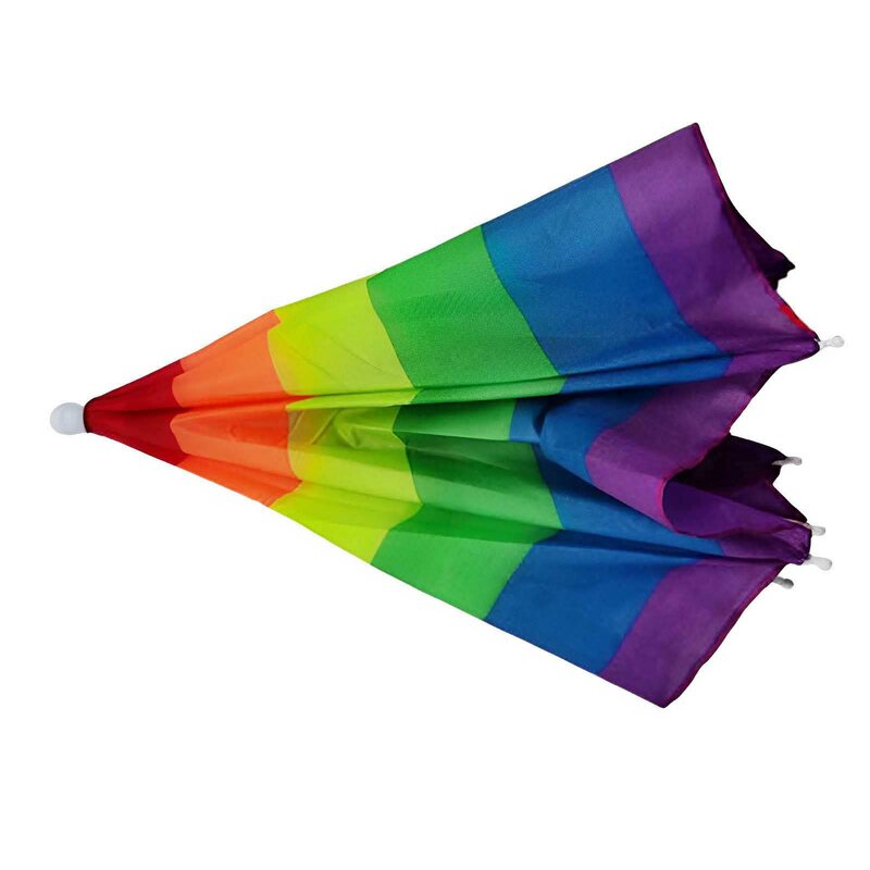 다채로운 우산 모자, 레인 햇, 접이식 방수 탄성 낚시 모자, 크기 조절 가능, 대부분의 연령에 적합