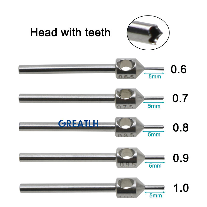 GREATLH Hair Implanter Punches Transplanting Punch Stainless Hair Follicle Extraction Tool for Eyelash Beard Implant