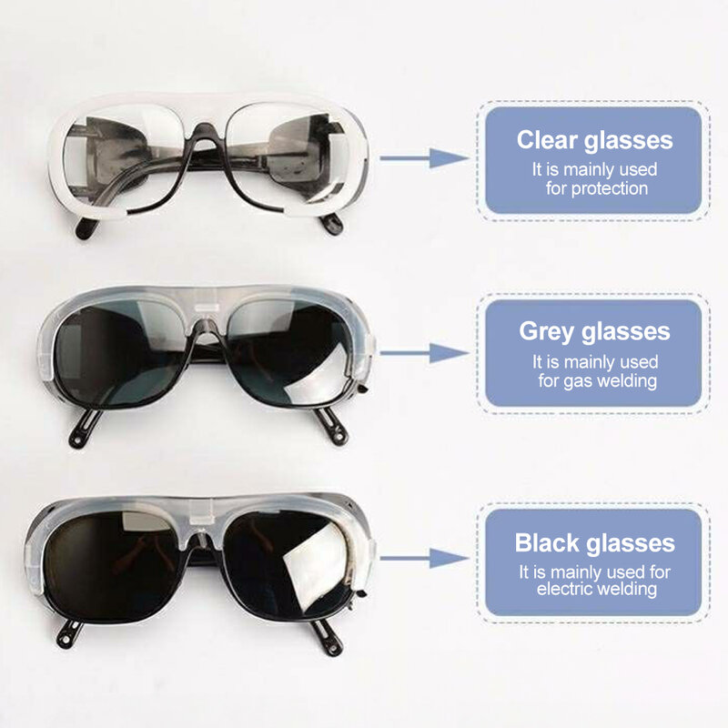 Occhiali per saldatura occhiali per saldatura antispruzzo sigillati schermo protettivo equipaggiamento protettivo per la protezione degli occhi con oscuramento automatico