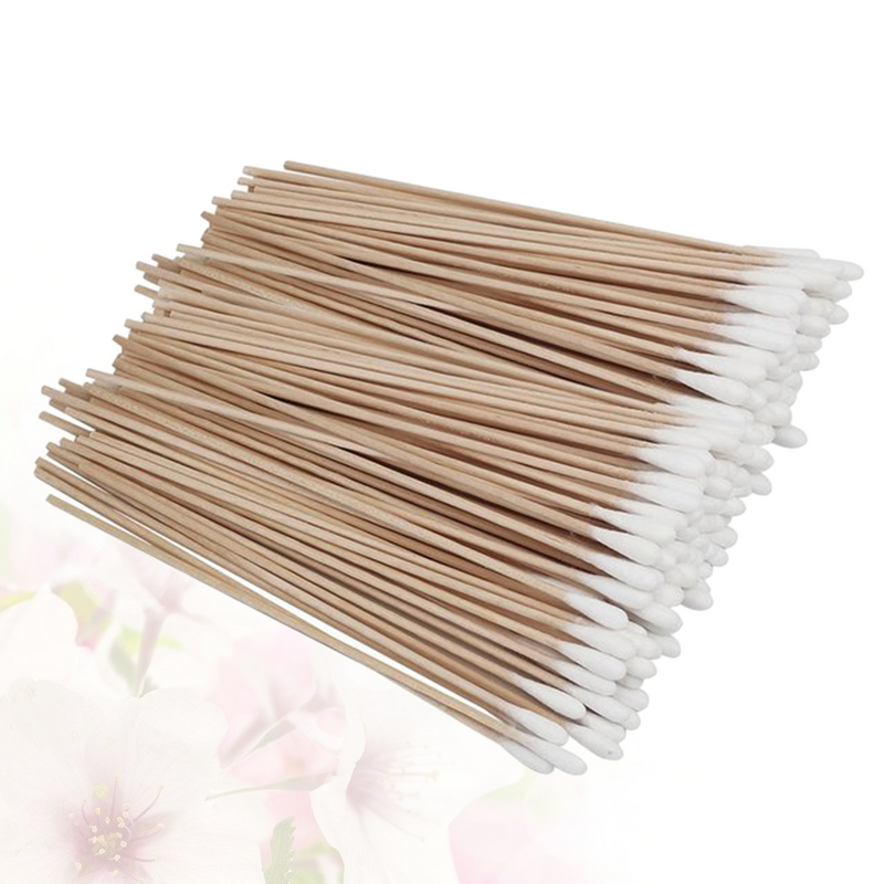 Pet Dog Cleaning Swabs Cleaning Cleaning 15c Cotton Stick Swab Wooden Disposable Cotton Cwabspet Cat Dog Cleaning Tool (400pcs/)