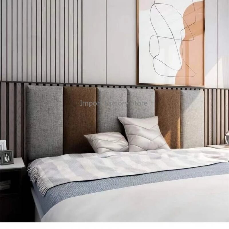 Headboards Anti-Collision Wall Panels Tatami Bedroom Furniture Decor Wallstickers Tete De Lit Self-Adhesive Wallpaper Head Board