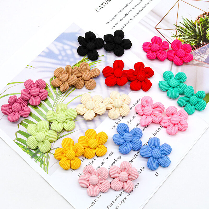 50PCS Dog Hair Bows Fashion Cute Bows For Dogs Cotton Pet Dog Hair Accessories Pet Dog Grooming Bows Dogs Accessories
