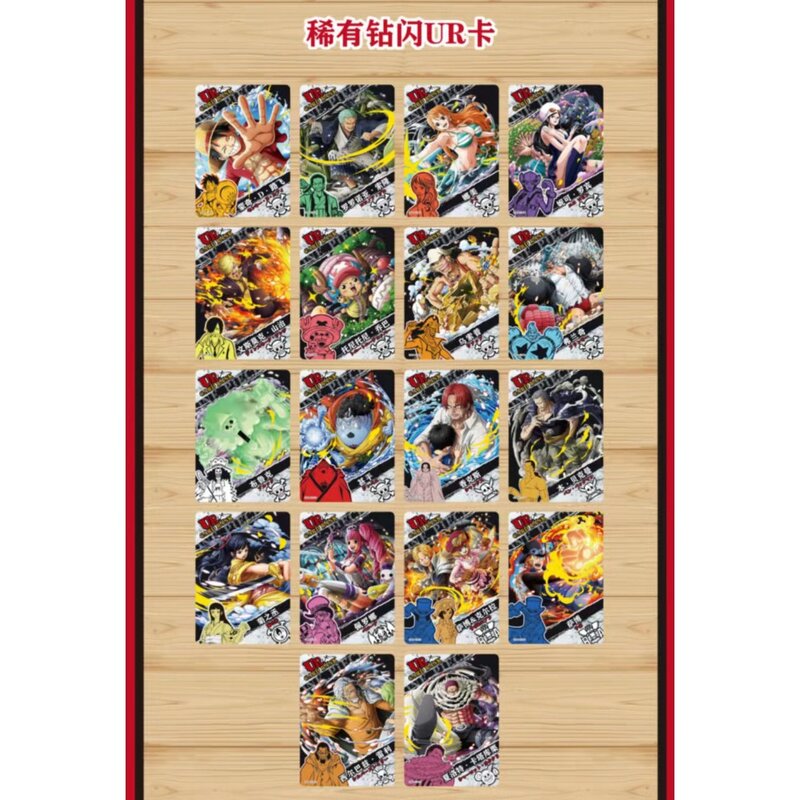 Tarjetas de una pieza edición de coleccionista Luffy Nami Chopper, Edición especial exquisita temática navideña, tarjetas de diamantes, juguetes para niños, regalos