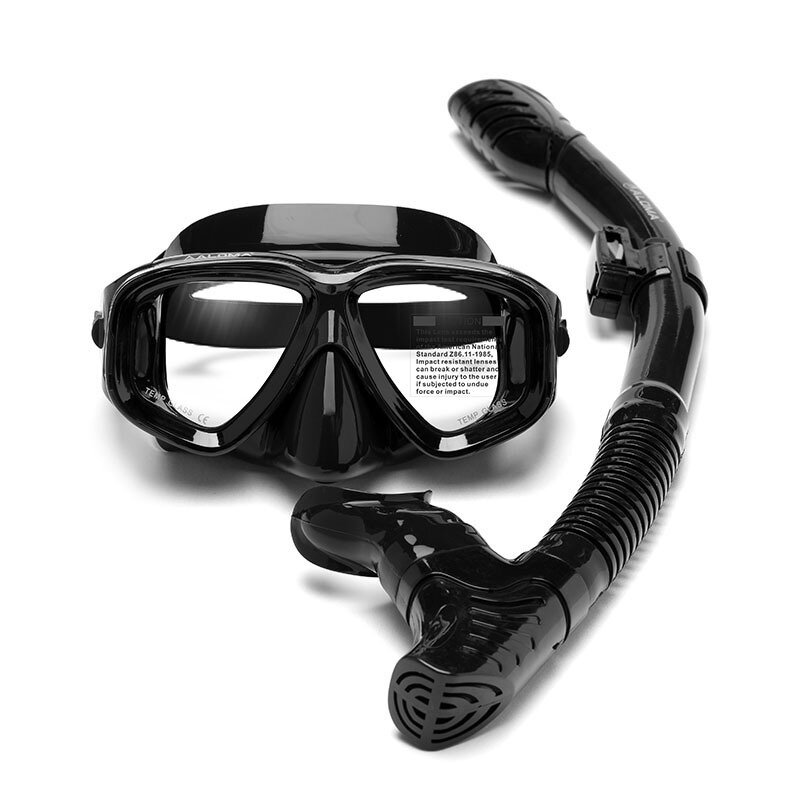 Scubalダイビングマスクシュノーケルセットアンチバースト近視レンズ防曇大人ダイビング水泳簡単呼吸管シュノーケルマスク