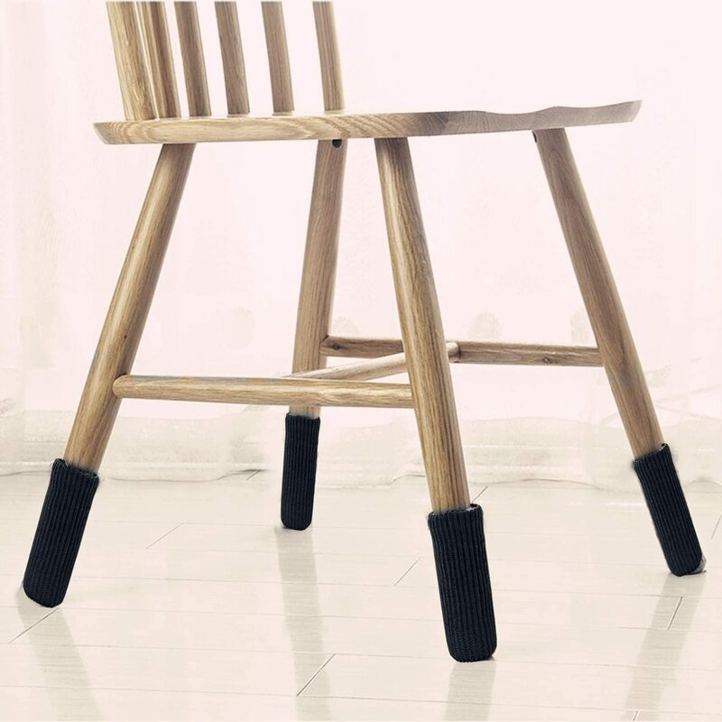 24 Pcs Furniture Socks Chair Leg Floor Protectors, Non Slip High Elastic Furniture Caps Covers, Furniture Pads Set