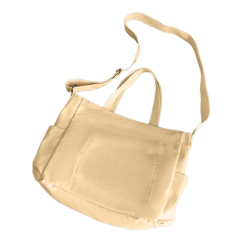 حقيبة كتف عصرية حقيبة كروس للنساء حقائب مدرسية متعددة الاستخدامات حقيبة قماش