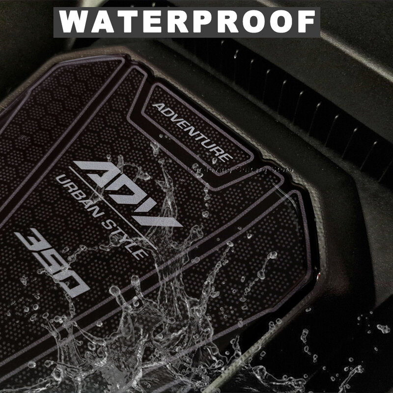 Waterproof Protective Sticker Motorcycle Tunnel Foot Board Sticker 3D Epoxy Resin Sticker For  Honda Adv 350 2022 2023
