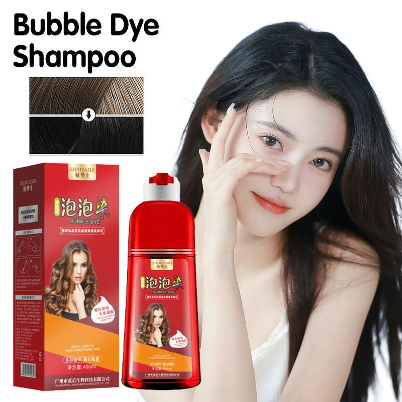 400ml Pflanzen blase Haar färbemittel rote Flasche reine natürliche Farbe bei Haar Shampoo Farbstoff Haar Haar