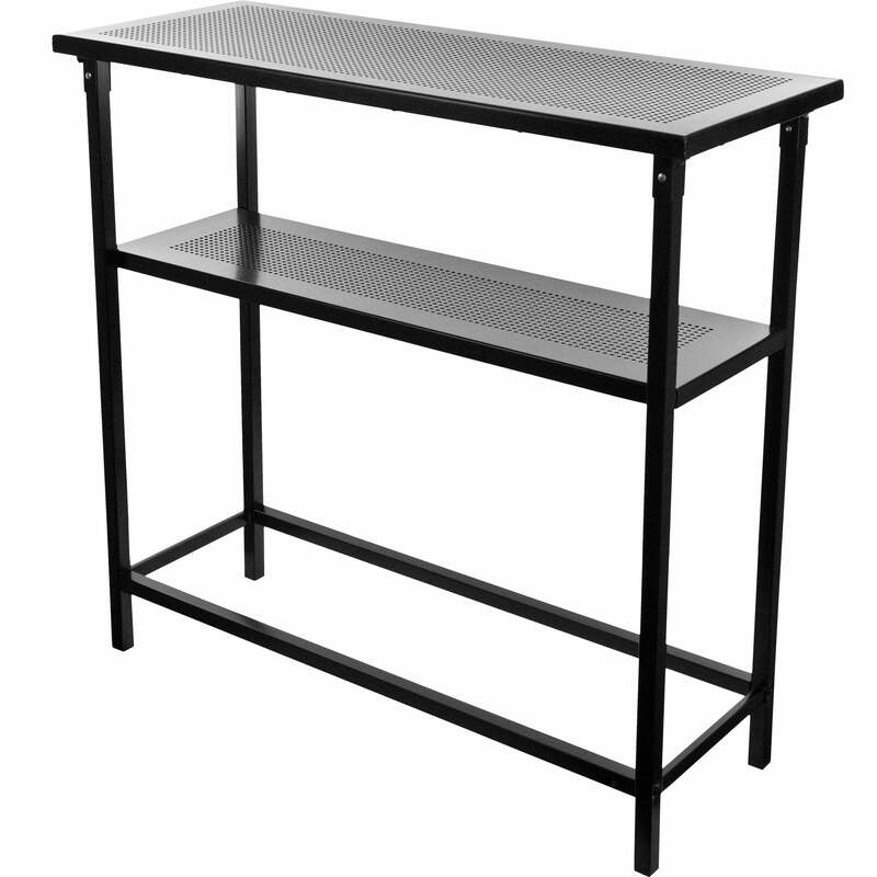 Metal Portable Bar Table w/ Carrying Case Bistro Pub Counter Table Kitchen Tall Dining Table