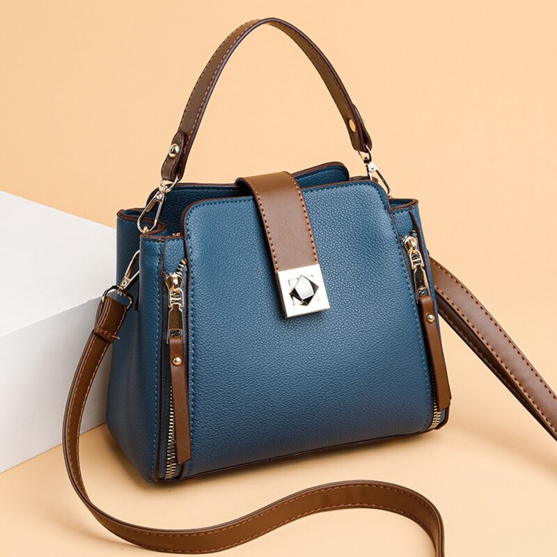 Large Capacity Shoulder Bag New Portable PU Leather Small Handbag Comfort Surface Crossbody Bag for Women