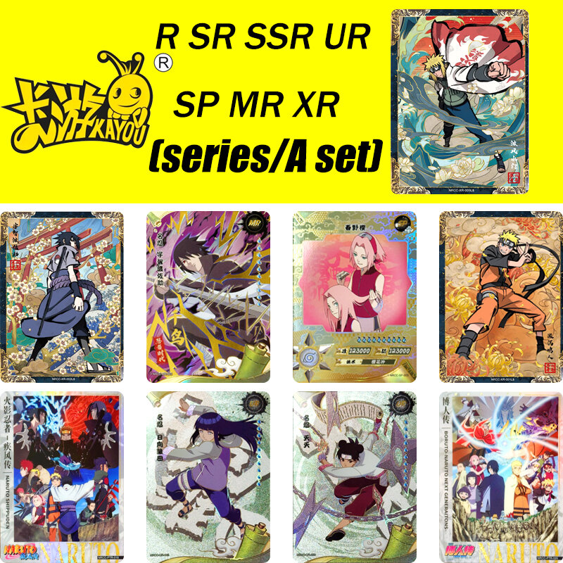 Layou Naruto SSR PTR SP MR Series Uchiha Itachi Hatake Kakashi langka edisi terbatas koleksi kartu Natal hadiah ulang tahun mainan