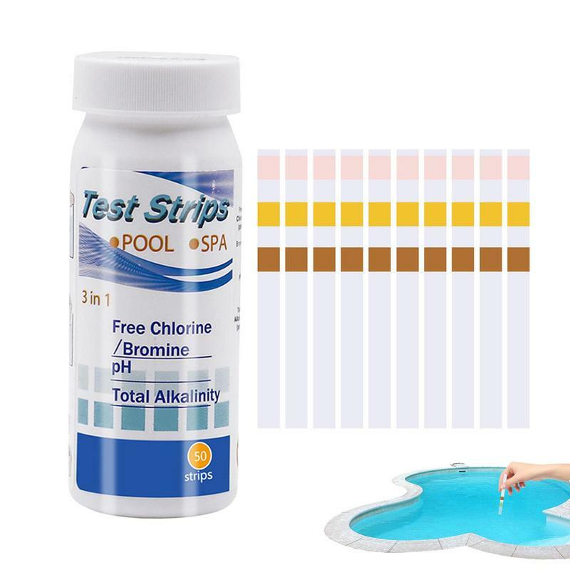 Strip tes air Strip deteksi kekerasan bau strip penguji multifungsi untuk bak air panas kolam renang dan Spa