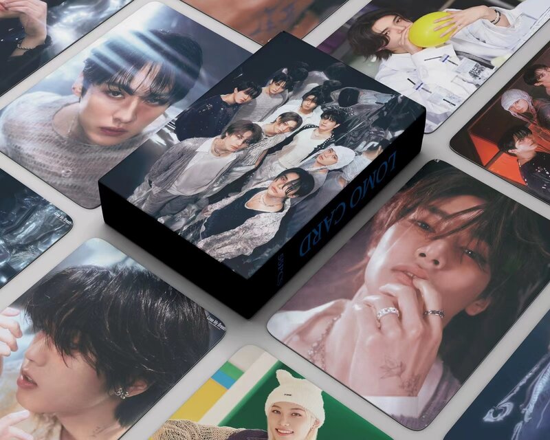 Album K-pop Felix Hyunjin Lose My Breath, carte LOMO, carte en boîte, photo HD de haute qualité, style coréen, cadeau GérCollection, 55 pièces/ensemble