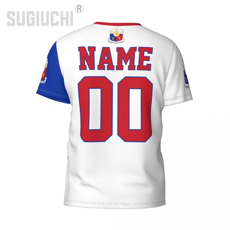Nome personalizzato numero filippine Flag Emblem 3D T-shirt abbigliamento per uomo donna Tees jersey Soccer Football Fans Gift T shirt