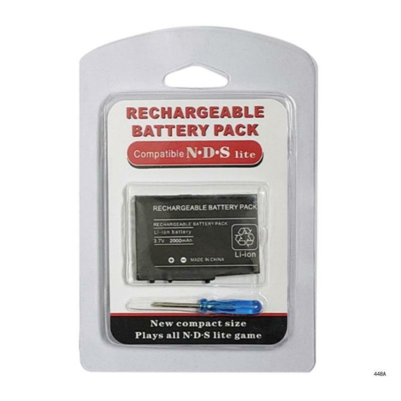 Batería máquina juego para consola nds-lite batería recargable repuesto con destornillador, accesorios para