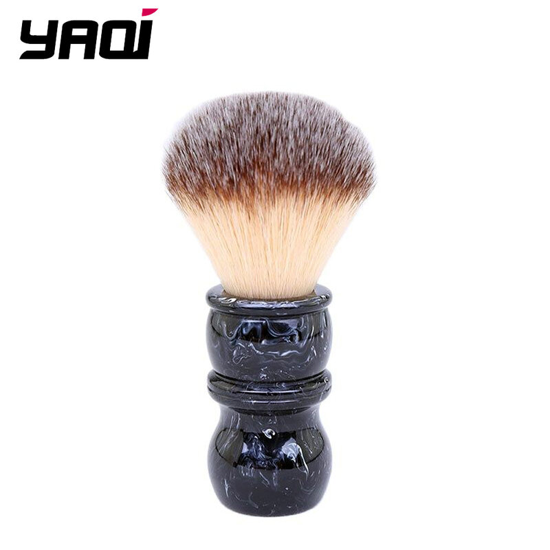 YAQI-Brosse à raser pour hommes, manche en résine et nylon, 24mm, accessoire professionnel pour barbier