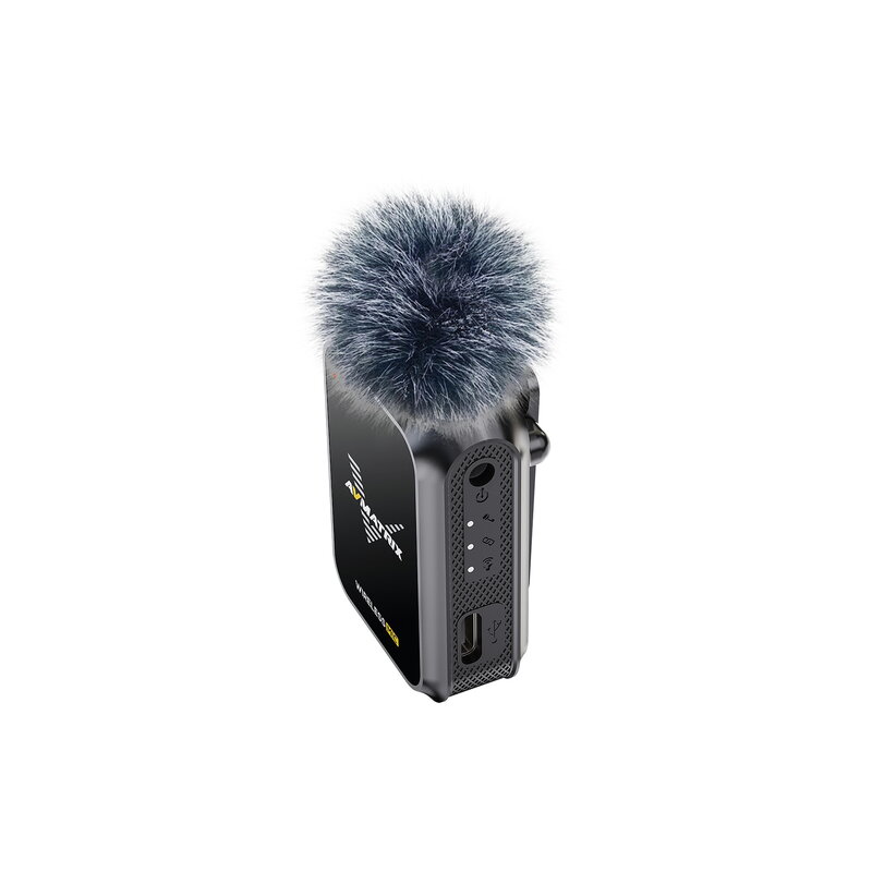AVMATRIX-Mini micrófono inalámbrico WM12, transmisor y receptor de transmisión de 2,4 m de distancia, para entrevista, Vlog, transmisión en vivo, 100G