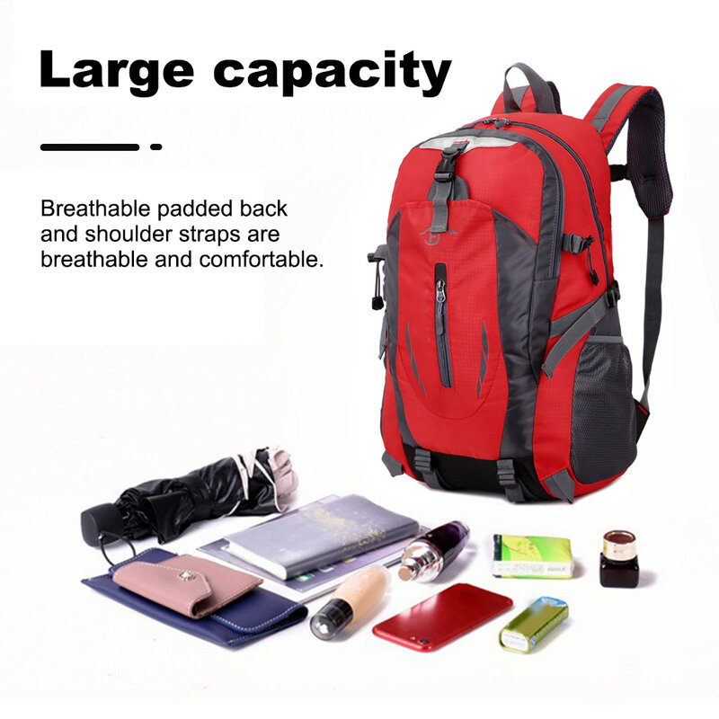 Mochila de nailon impermeable para hombre, bolsa de viaje de gran capacidad, senderismo, Camping, montañismo, bolsas de pesca, 36-55l, nueva