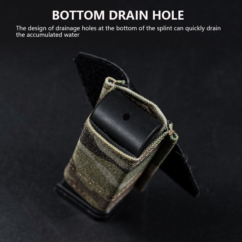 Tactical Pistol Magazine Pouch Military FAST 9MM Single Mag Bag Double Mag Hunting Airsoft Holder With Nylon Support Clip
