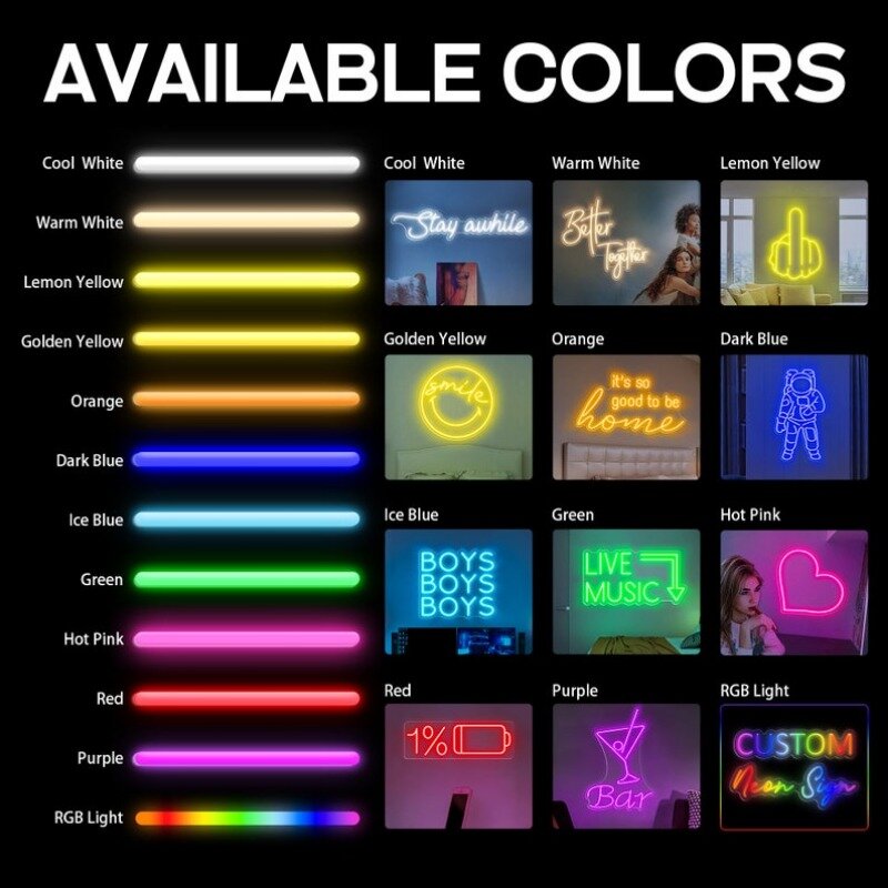 Luces de neón LED de colores personalizadas para sala de juegos, señal de luz Led de pared personalizada para dormitorio, regalos de dama de honor personalizados