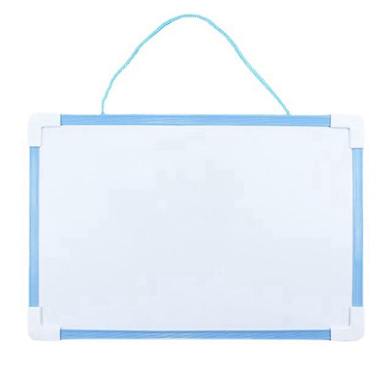 Small Whiteboard Double-Sided Writing Can Be Wiped Children's Painting Graffiti Office Notes Dry Erase Message Board Blue