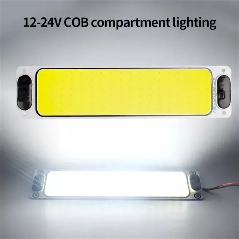 108 LED Car COB Light Interior Readling Lamp for Truck Van Boat Dome Lights High Brightness Panel Bulb with Switch 12V-85V
