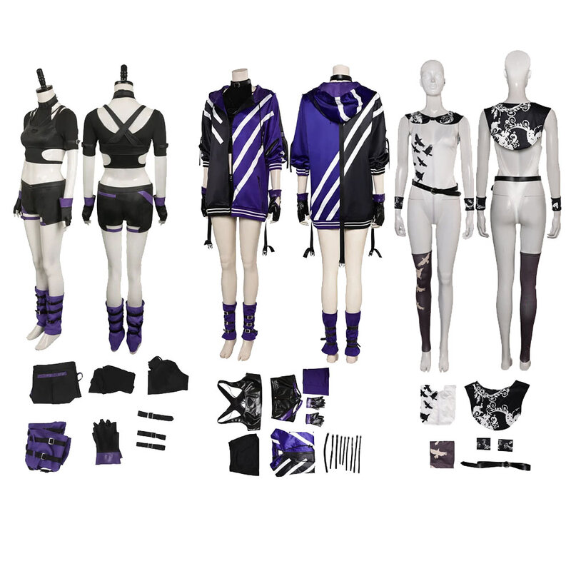 Reina Cosplay Kostüm Spiel Tekken 8 Weste Mantel Hose für Frauen Erwachsene Outfits Halloween Karneval Party Rollenspiel Verkleidung Anzug