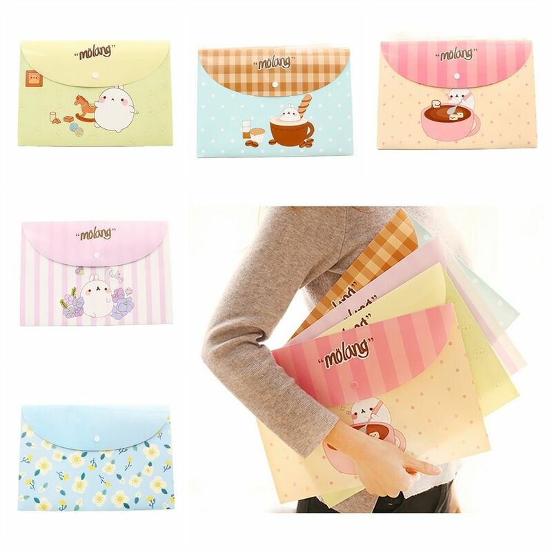 School Supplies A4 File Bag High Quality PVC Gift Storage Bag Stationery Floral File Bag