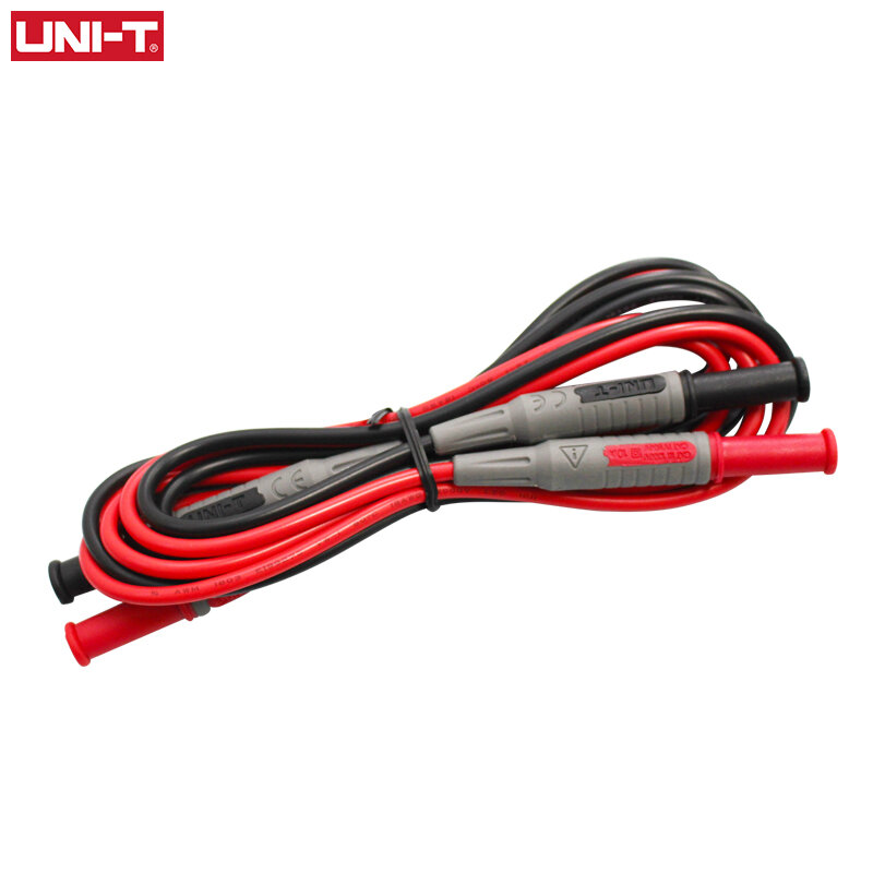 UNI-T UT-L06 Dual Head Connectors Connecting wire Double Insulated Banana Plug For Multimeter Clamps 1000V 10A