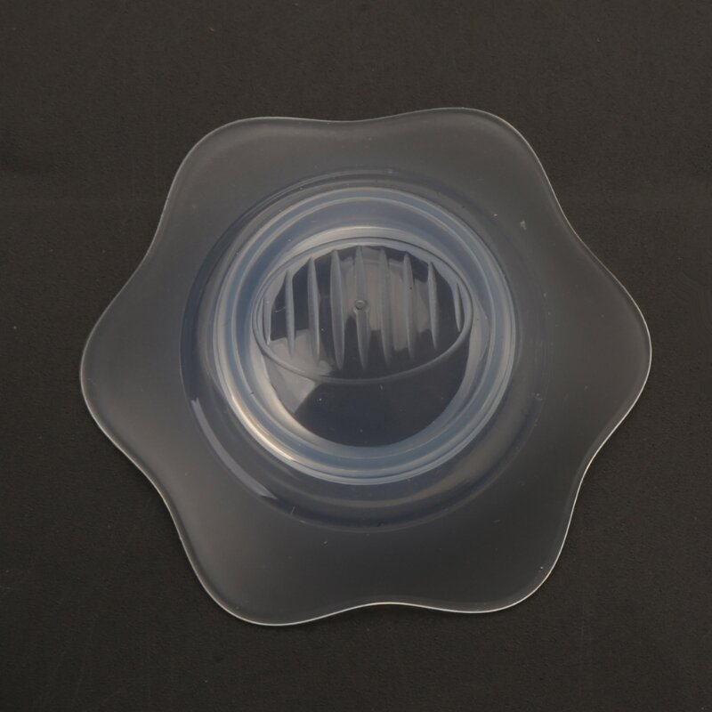 2 pezzi per correttore capezzoli in silicone Silver Estrattore a forma petalo