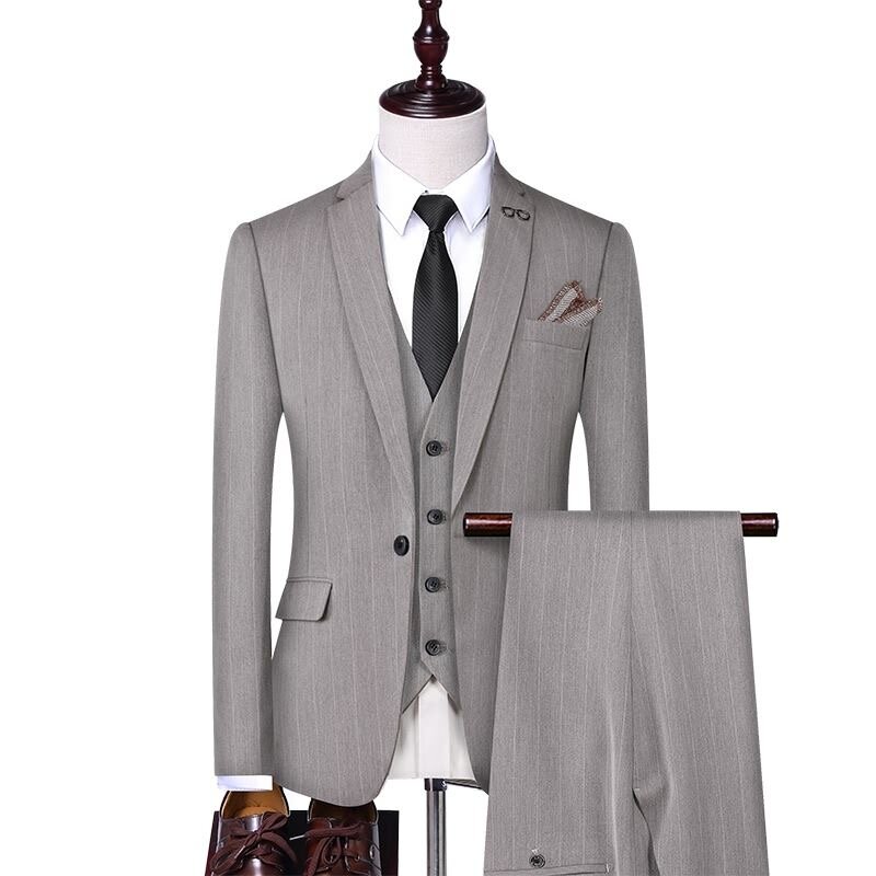 3 Men's Business Suits New Suit Jackets
