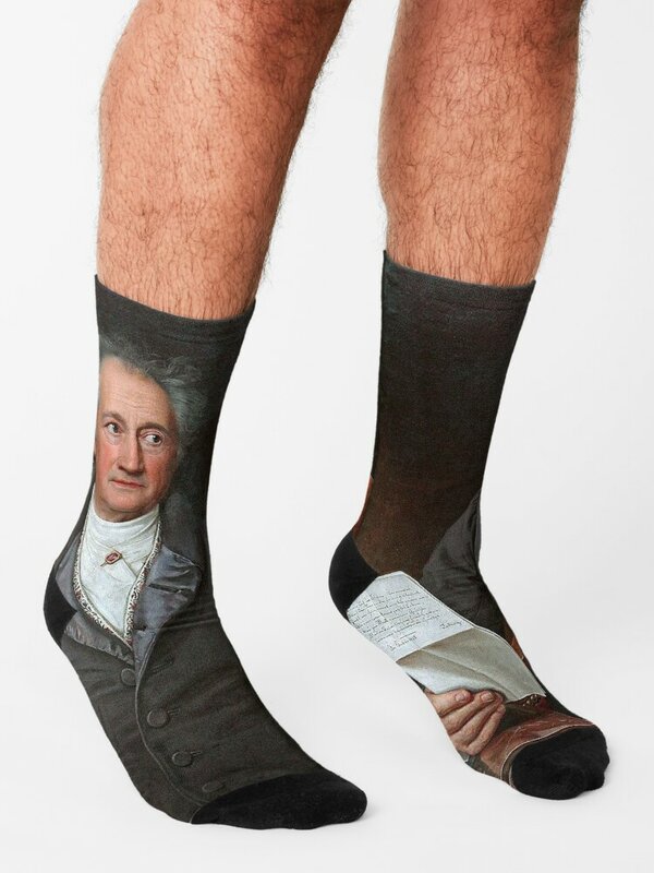 Johann Wolfgang von Goethe, 1828 Socks retro japanese fashion snow Socks Men Women's