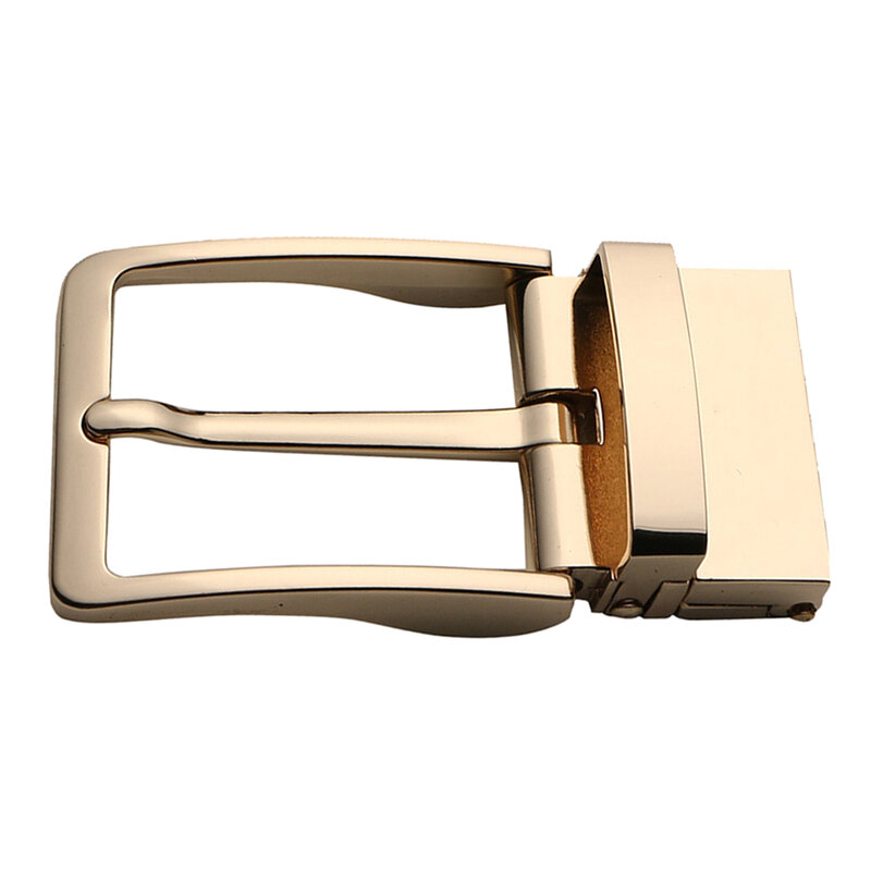 Men's Reversible Alloy Belt Buckle Prong Rectangular Pin Buckle