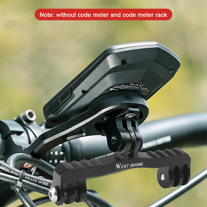 Support d'ordinateur de vélo arc-en-ciel en aluminium, pièces de connecteur, adaptateur de caméra, tige de montage, accessoires de cyclisme robustes