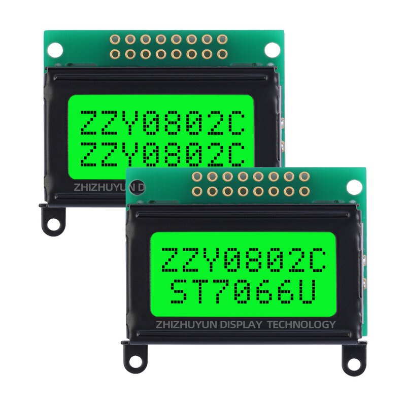 Layar LCD kualitas tinggi 0802C karakter layar LCD Film biru LCM dengan/dengan lampu latar kontroler splt780d bawaan