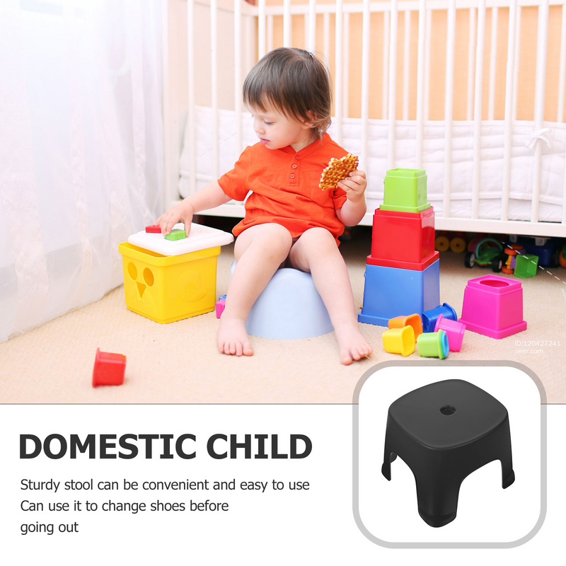 Taburete plegable de plástico para adultos y niños pequeños, taburete de paso plegable para sentadillas, resistente, portátil, para cuarto de baño