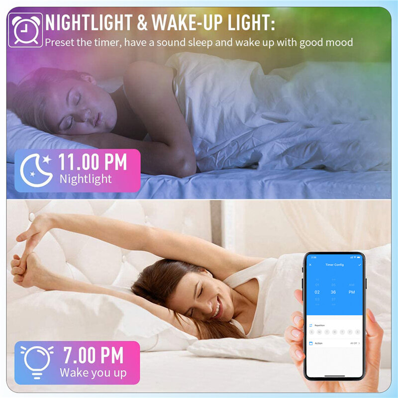 Luzes de tira LED para casa, WS2811 RGB, pixel endereçável, iluminação Bluetooth, tira de luz Dreamcolor, efeito Chase