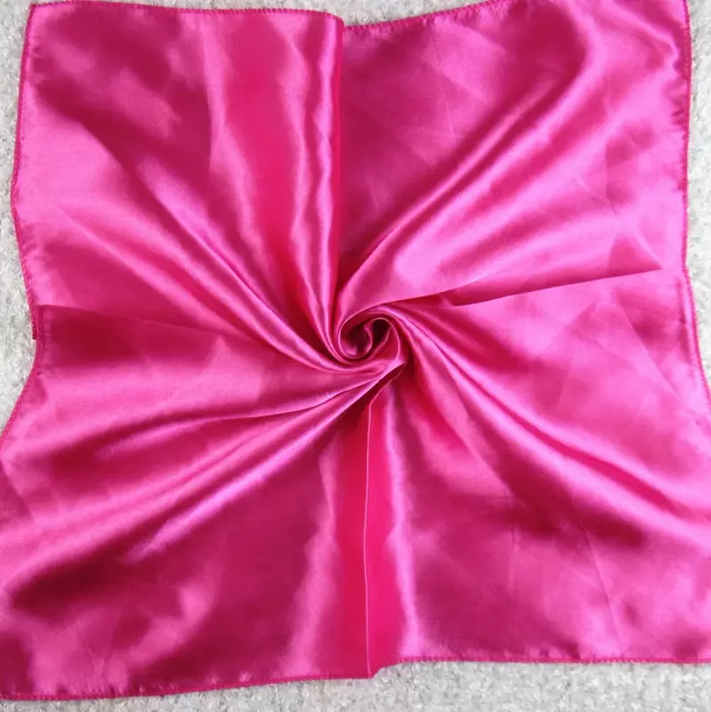 Модный Однотонный женский квадратный шарф искусственная имитация искусственной кожи элегантный цветочный весенне-летний шейный бандаж для волос повязка-платок