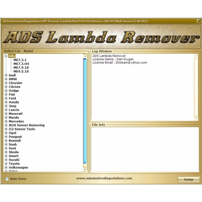 ADS Lambda Remover Full 2017.5 3in1 Software Version 2 DTC remover +DPF