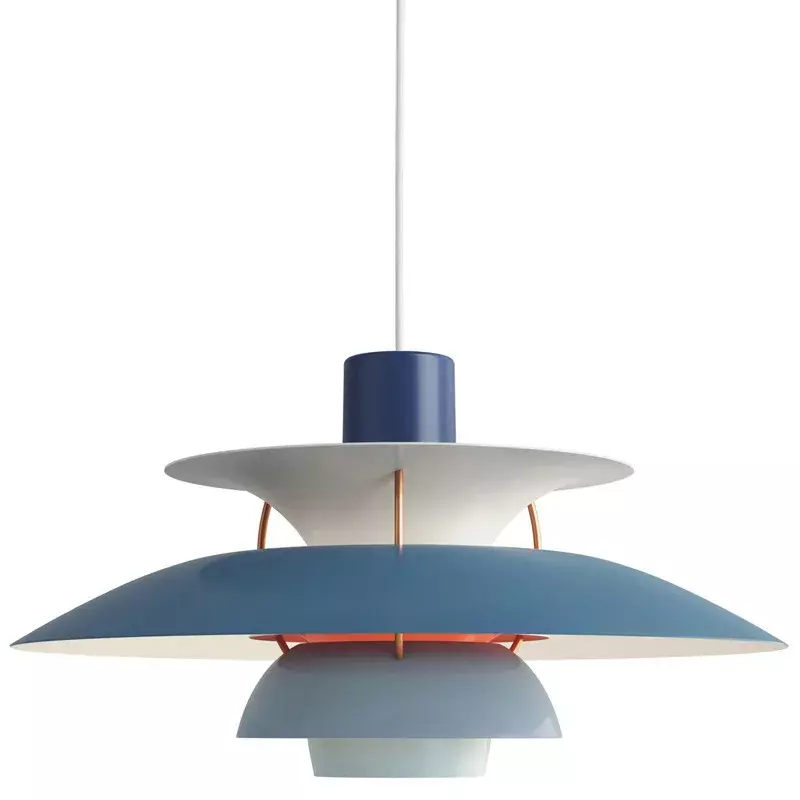 Скандинавская многоцветная Подвесная лампа, освещение для столовой, датская алюминиевая Потолочная люстра, подвесные светильники для спальни