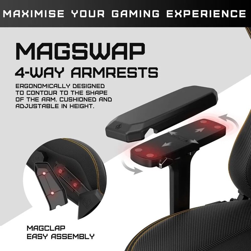 Ergonomische Gaming-Stühle aus schwarzem Leder mit Lordos stütze, bequemer Bürostuhl mit Nackens tütze-Hochleistungs-Computers tuhl