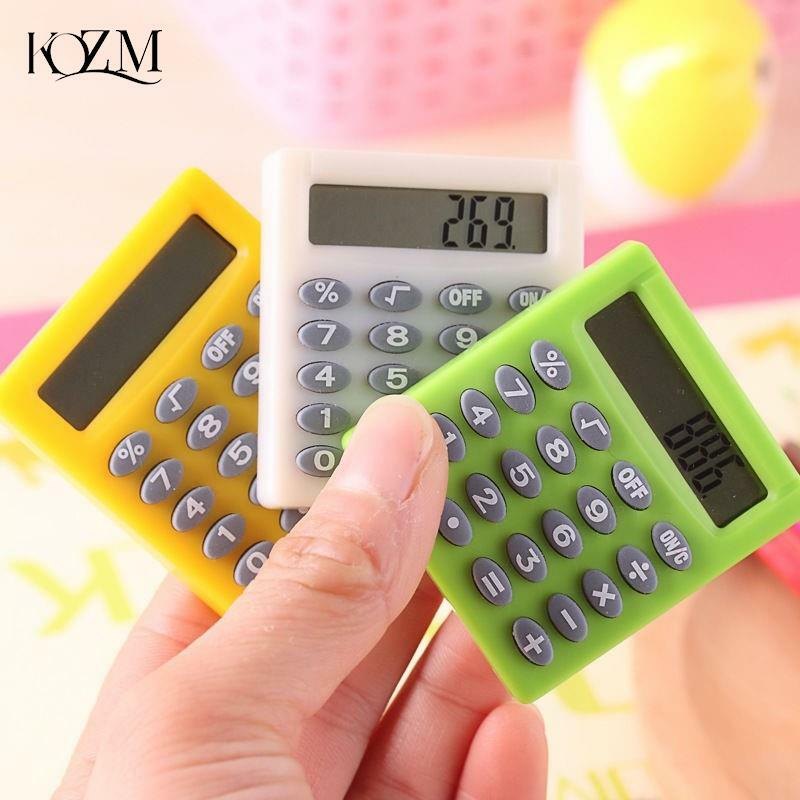 Pocket Boutique cancelleria piccola calcolatrice quadrata personalizzata Mini Candy Color School Office Electronics calcolatrice creativa