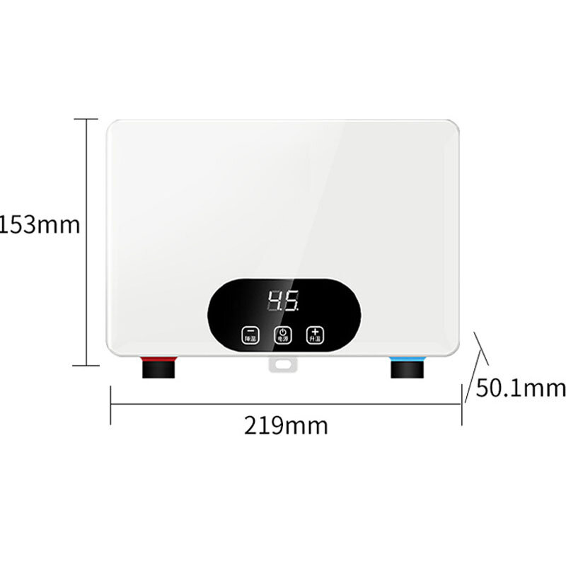 인스턴트 열 작은 전기 온수기 가정용 목욕 빠른 열 일정한 온도 주방 및 욕실 주조 알루미늄