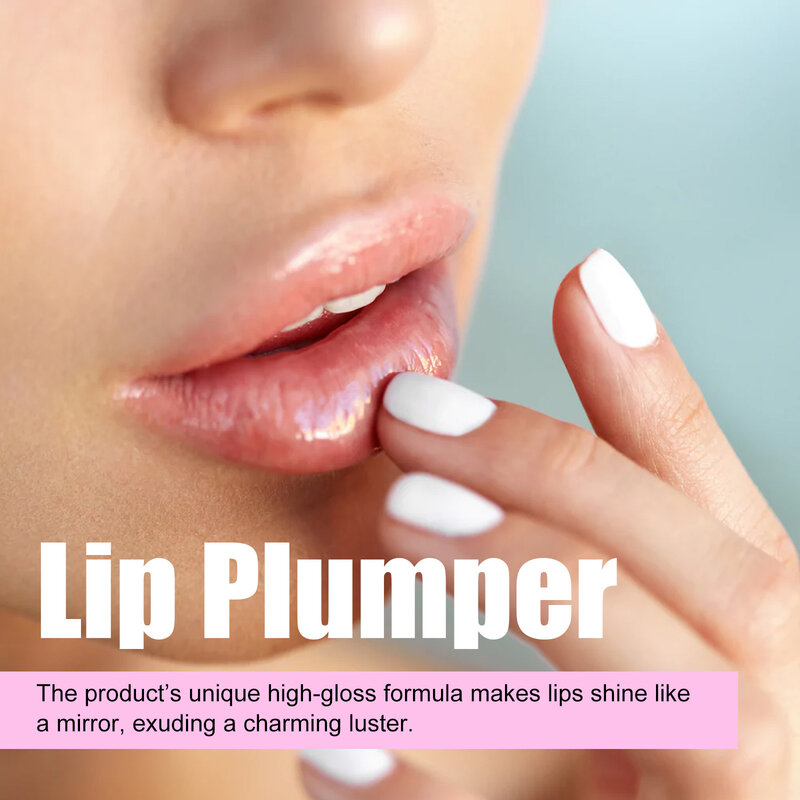 Suero voluminizador de labios, aumento de elasticidad, brillo volumizador instantáneo, reducción de líneas finas, hidratante, maquillaje Sexy para el cuidado de los labios