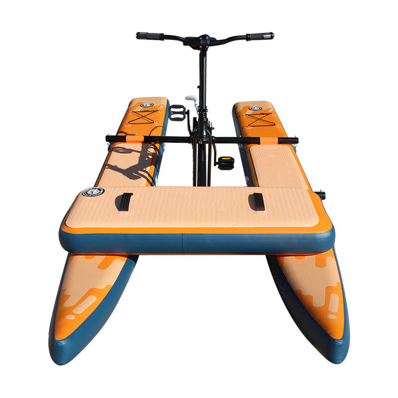 Funworldsport-Vélo léger à pédales gonflables, bicyclette pour la mer, bateau à flotteur, à vendre